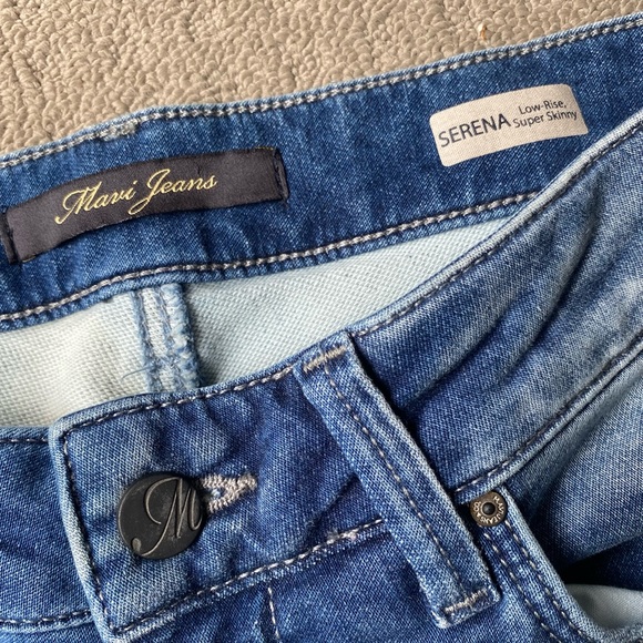 Mavi Serena Women Blue Low Rise Skinny Denim Jeans Sz W28 L32 AU10 - Picture 4 of 11